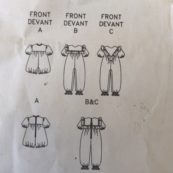 1990 new  vintage Butterick toddler Party Pants sewing pattern - Picture 8 of 16